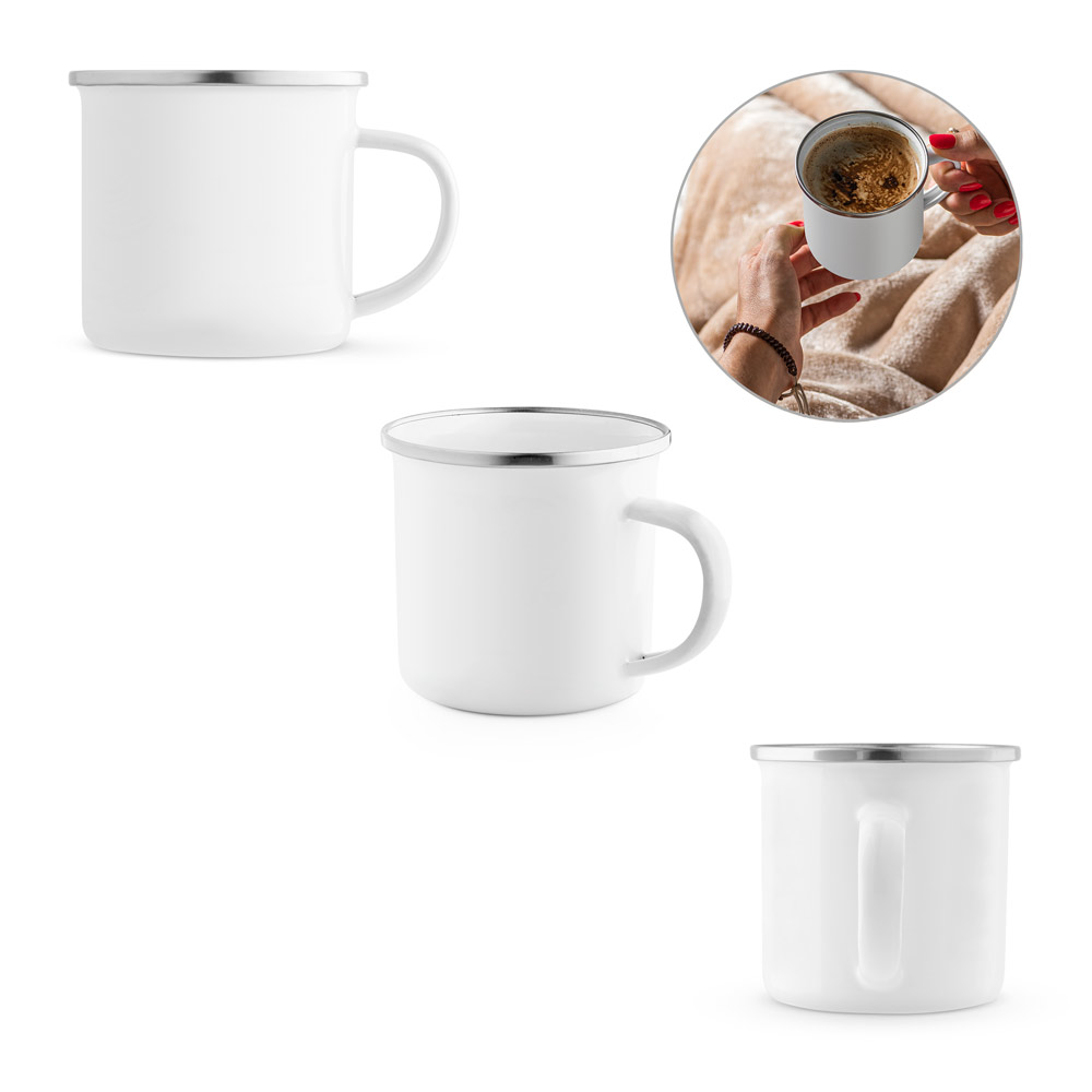 Caneca em esmalte para sublimação (350 mL)