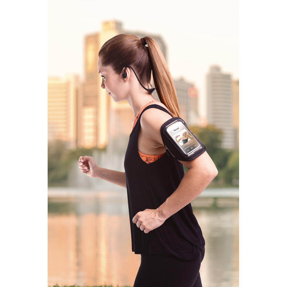 Fone de ouvido desportivos em ABS e silicone