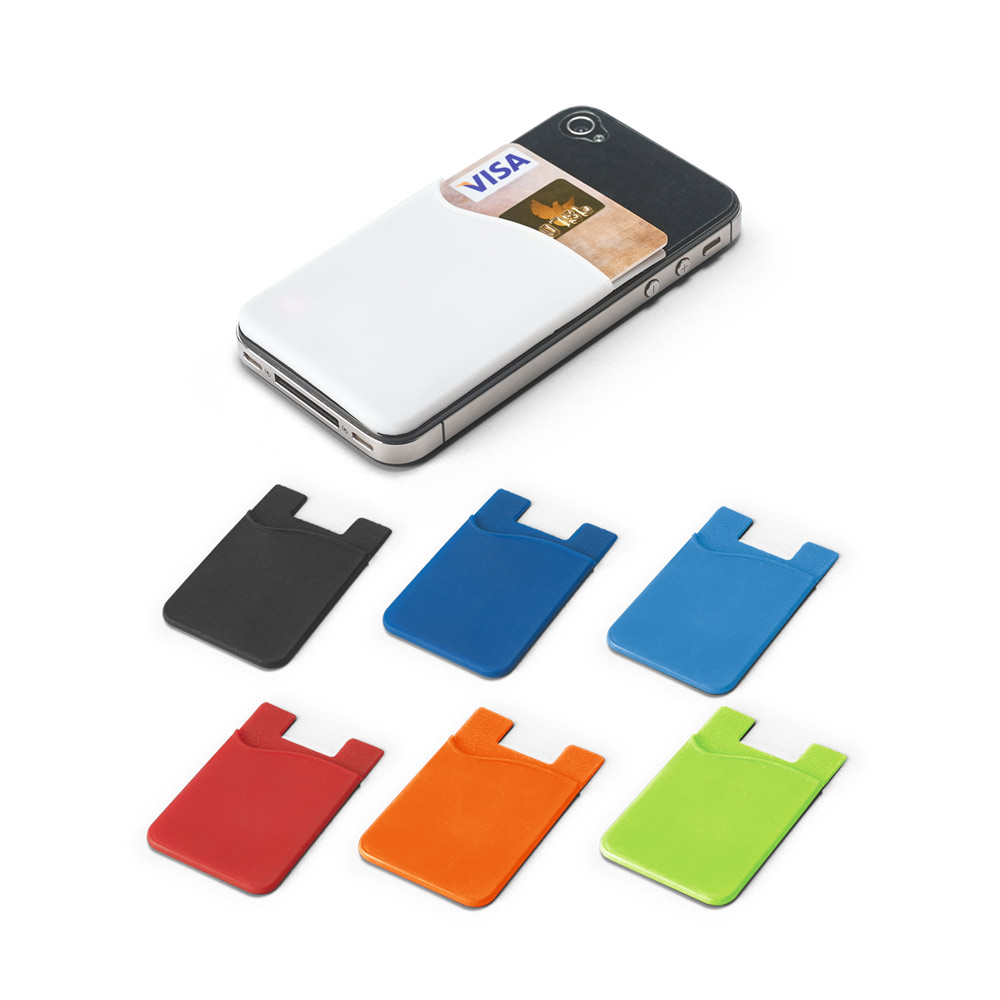 Porta cartões para celular em silicone