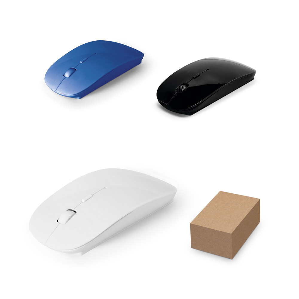 Mouse wireless 2.4G em ABS 100% reciclado