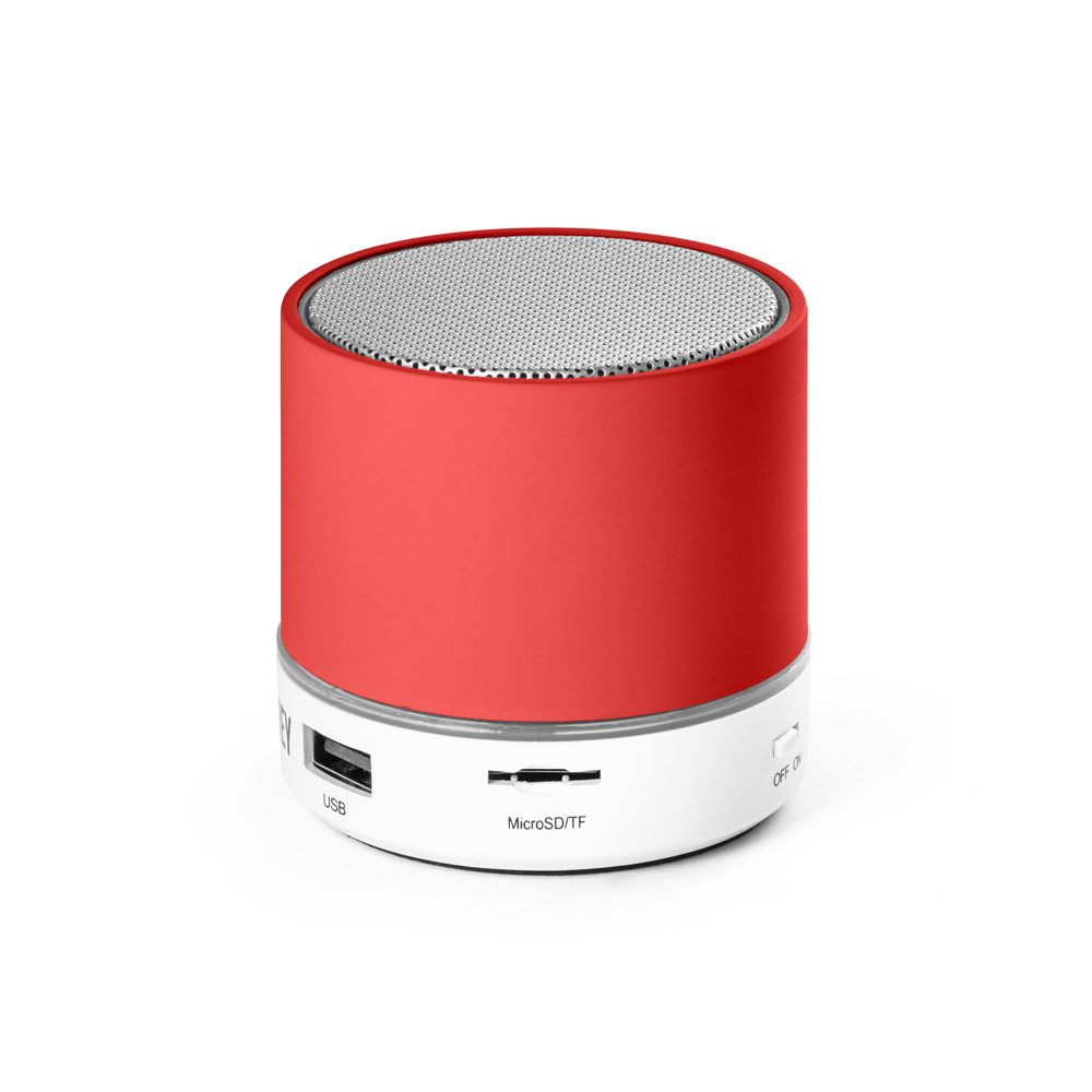 Caixa de som com microfone em ABS
